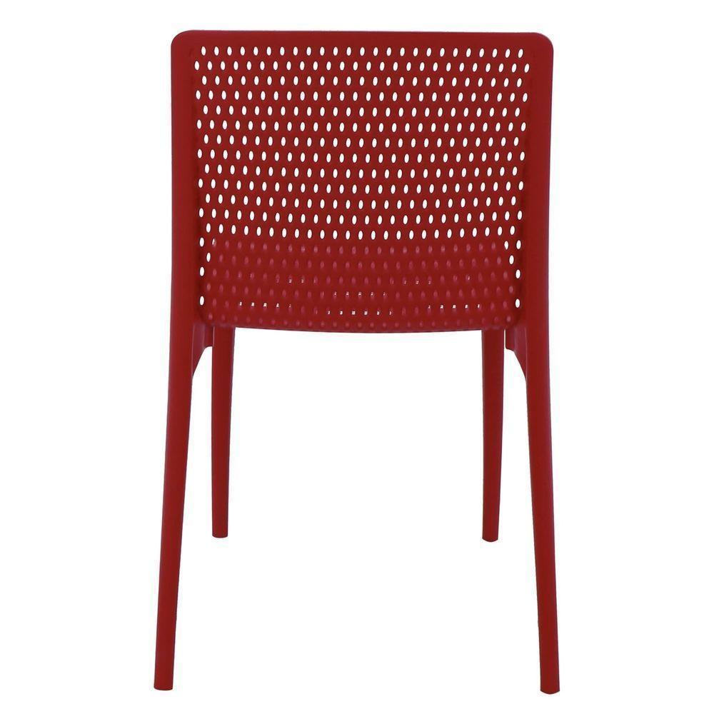 Cadeira Tramontina Isabelle Em Polipropileno E Fibra De Vidro Vermelho Tramontina - 4