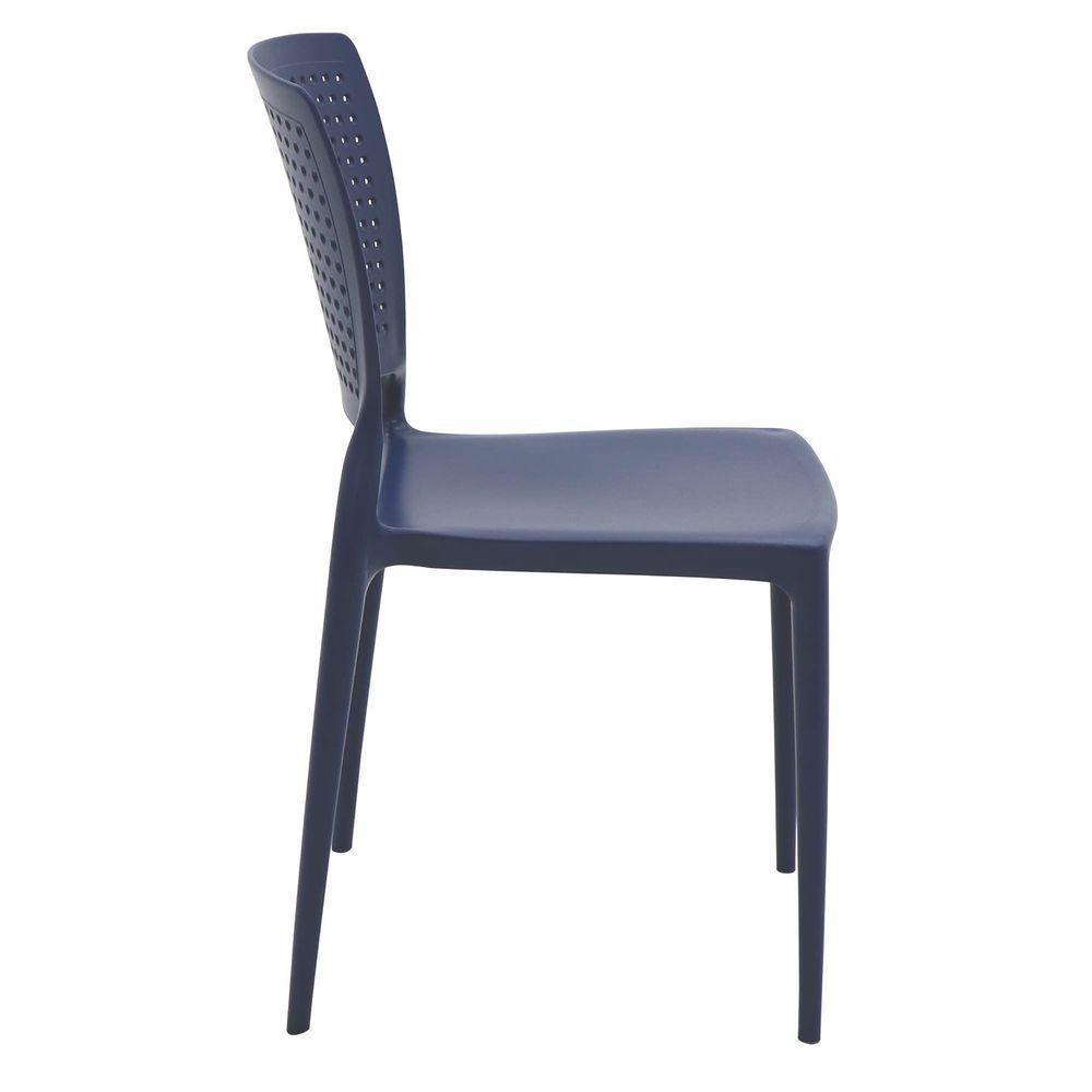 Cadeira Tramontina Safira Em Polipropileno E Fibra De Vidro Azul Yale Tramontina - 3