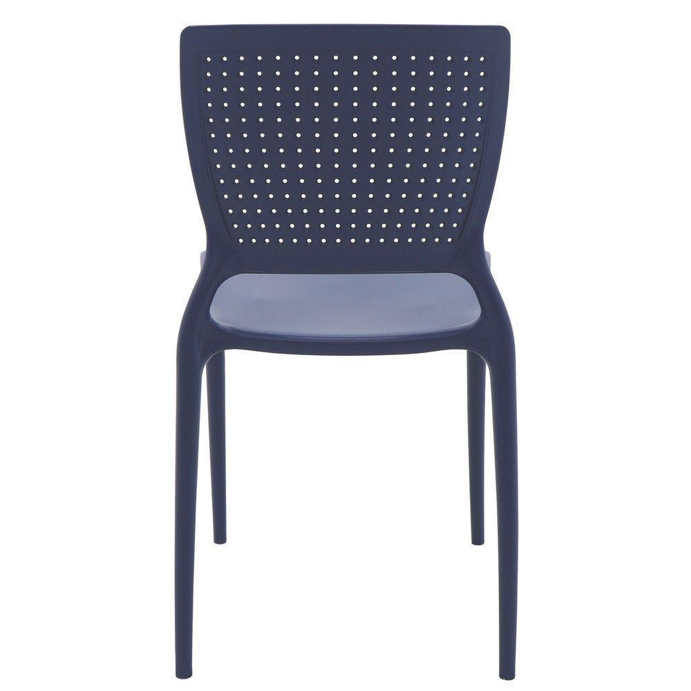 Cadeira Tramontina Safira Em Polipropileno E Fibra De Vidro Azul Yale Tramontina - 7
