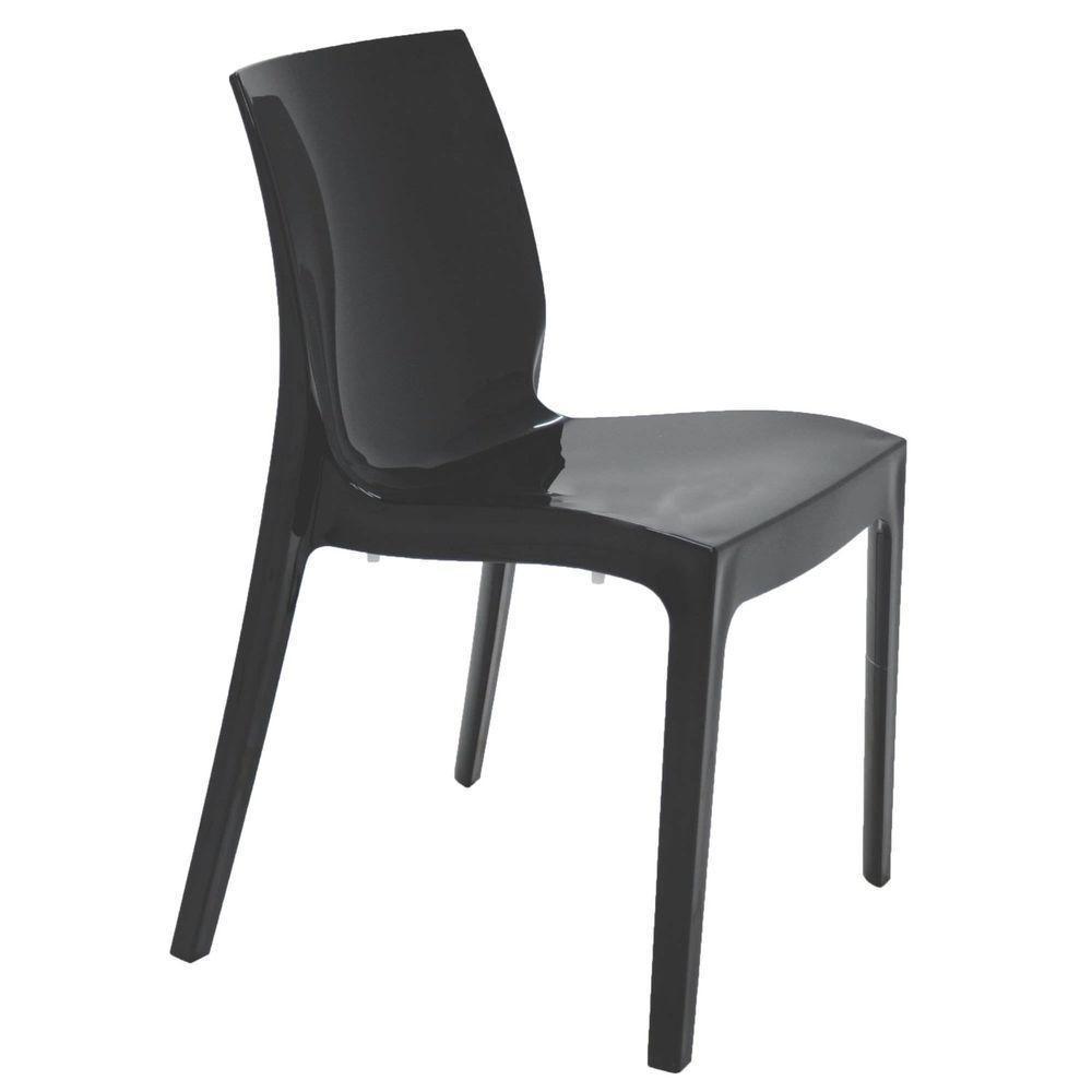 Cadeira Tramontina Alice Polida Sem Braços Em Polipropileno Preto Tramontina - 6