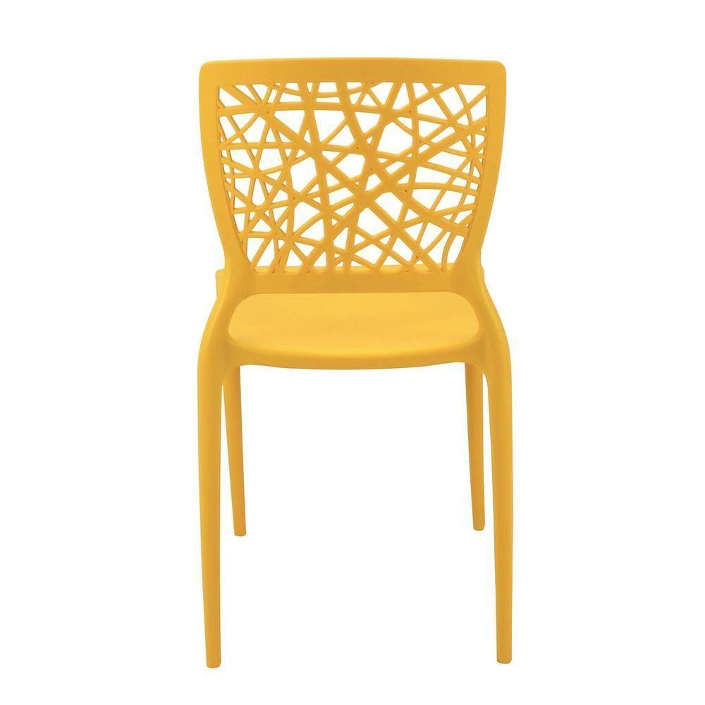 Cadeira Tramontina Joana Em Polipropileno E Fibra De Vidro Amarelo Tramontina - 2