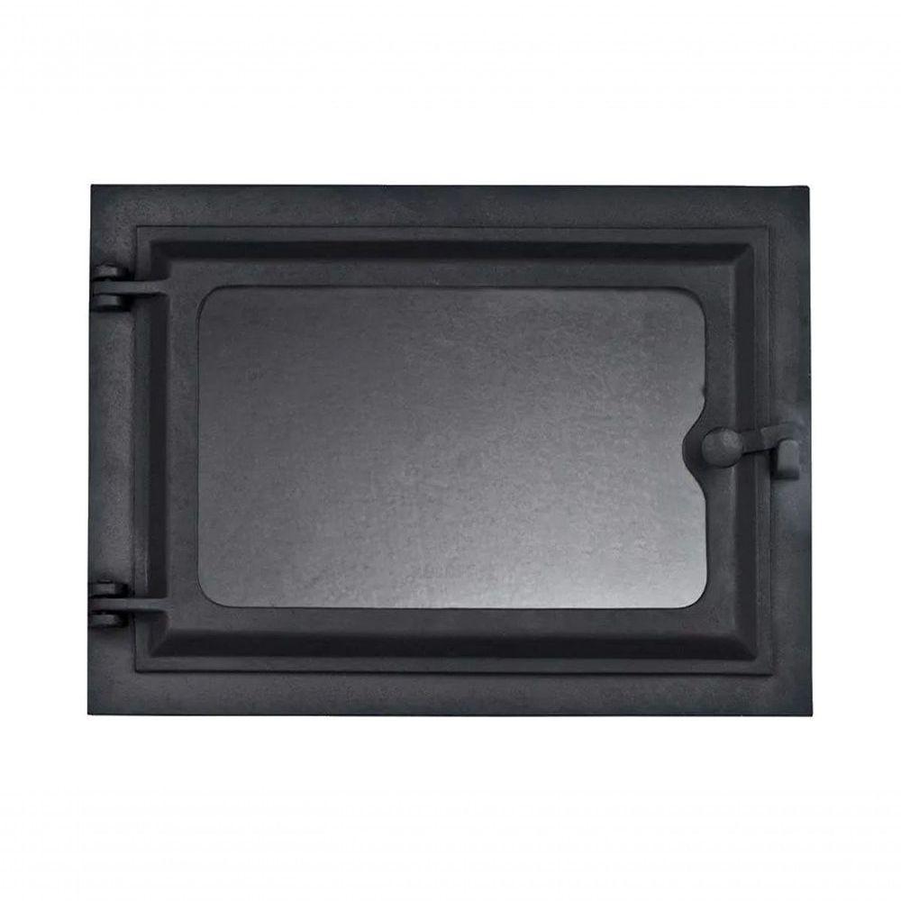 Porta Forno Ferro Fundido Com Vidro 31,5X46Cm - Modelo G. - 1