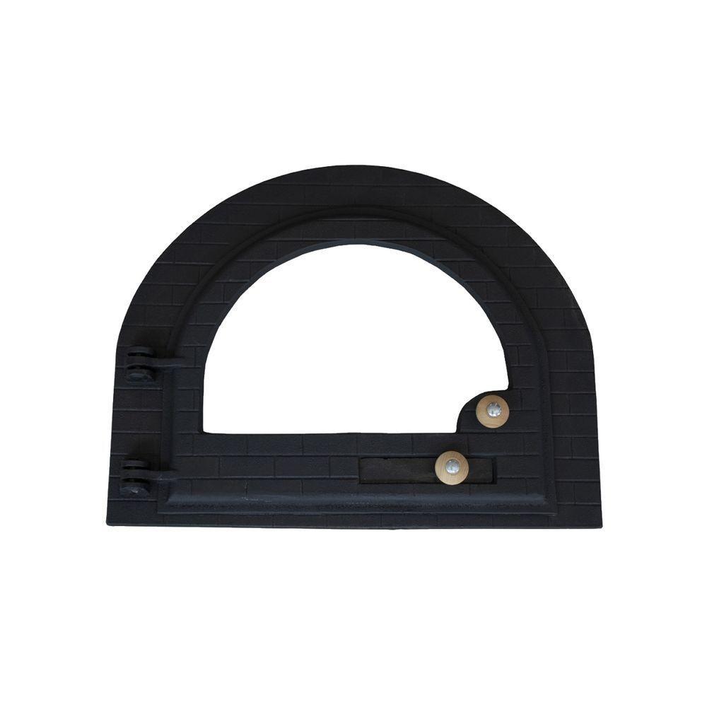 Porta Forno Fogão A Lenha Pizza Ferro E Vidro Igloo 52x42cm - 1
