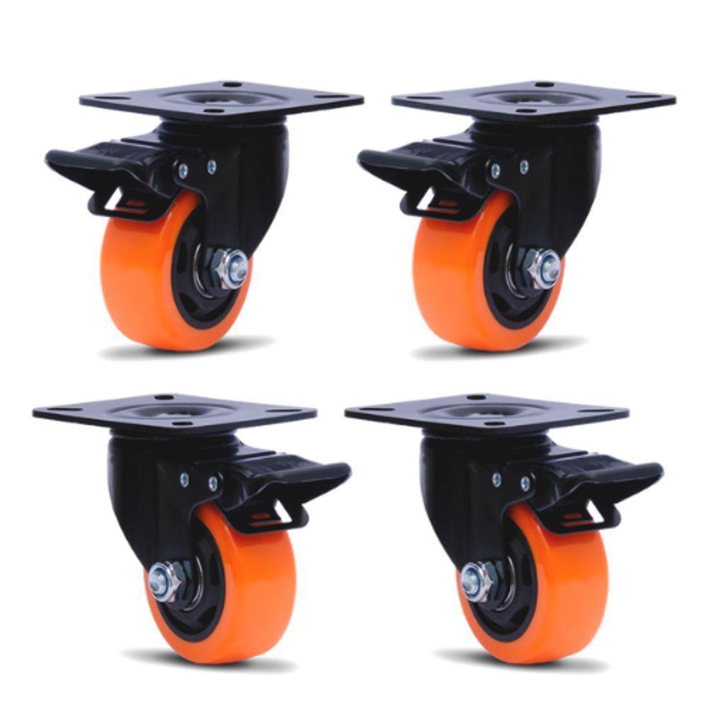 4 Rodizio Para Móveis 41Mm Com Freio Rol. Glpbf.1.5/8.Bpa.E - 1