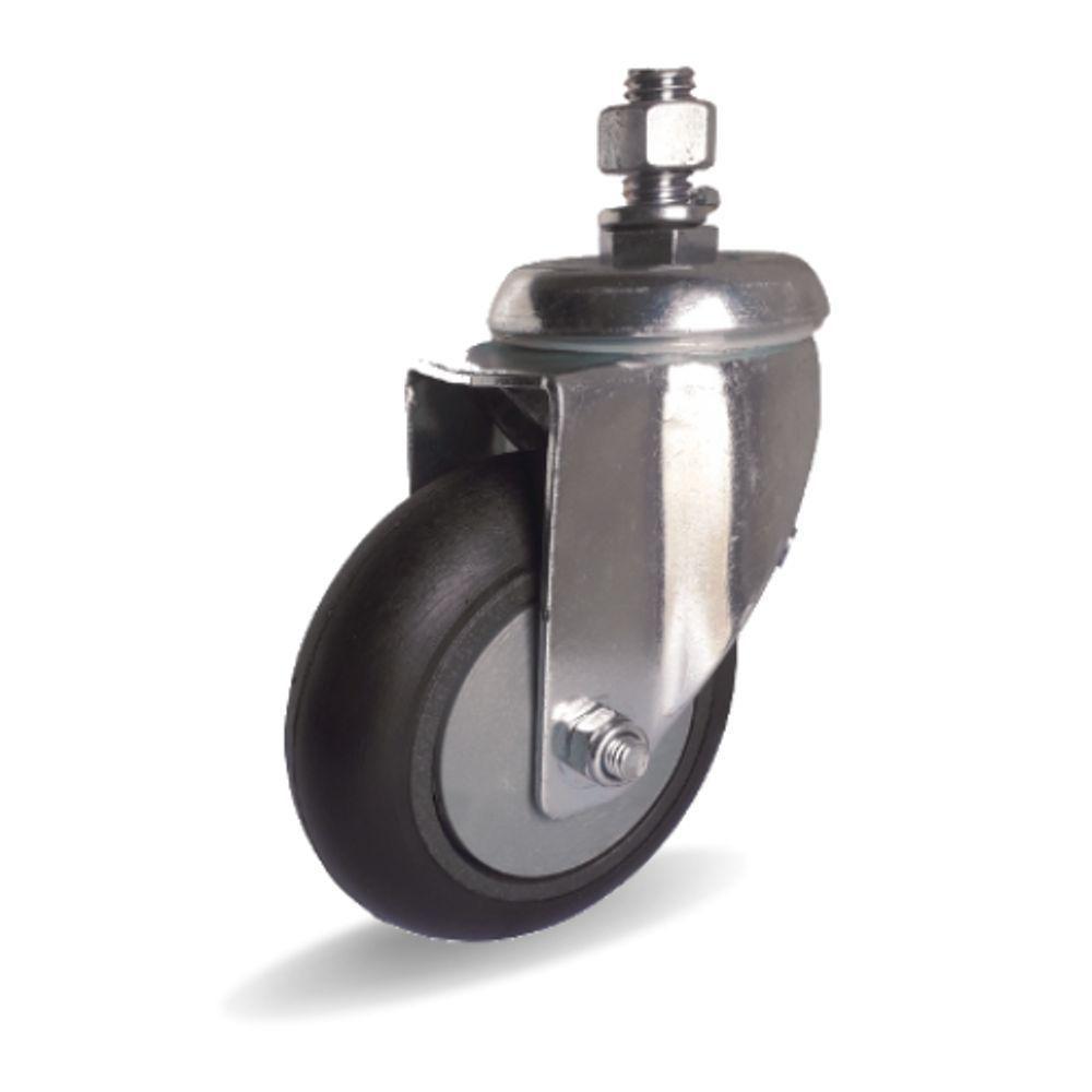 2 Rodizio Giratório Para Carrinho Supermercado 5 Pol. Espiga - 3