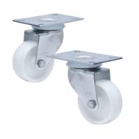 2 Rodizio Nylon Giratório 3 Pol. Sem Freio 150 Kg - 1