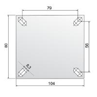 2 Rodizio Nylon Giratório 3 Pol. Sem Freio 150 Kg - 3