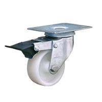 2 Rodizio Giratório 3 Pol. Roda Nylon Com Freio 150 Kg - 2