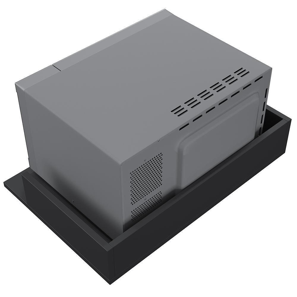 Kit 2 Suportes Suspensos Para Micro-Ondas 60X40cm Preto - 2