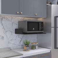 Kit 2 Suportes Suspensos Para Micro-Ondas 60X40cm Preto - 9