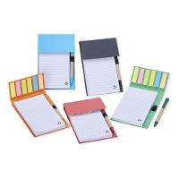 Bloco De Anotações Ecológico Com Autoadesivo E Caneta Cor Azul - 3