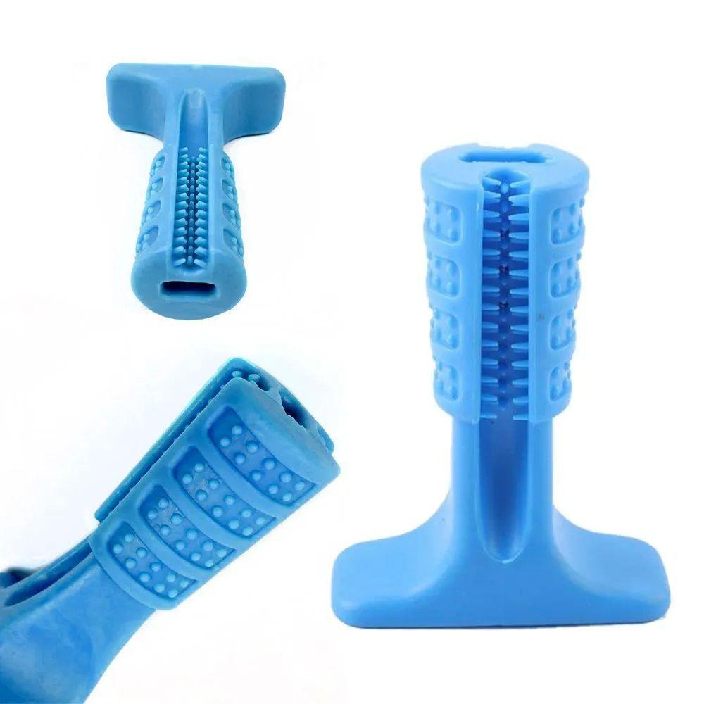 Escova De Dentes Mordedor Grande Cachorro Pet Cao Limpeza Bucal Tartaro Canino Brinquedo Lavavel - 2