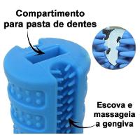 Escova De Dentes Mordedor Grande Cachorro Pet Cao Limpeza Bucal Tartaro Canino Brinquedo Lavavel - 11