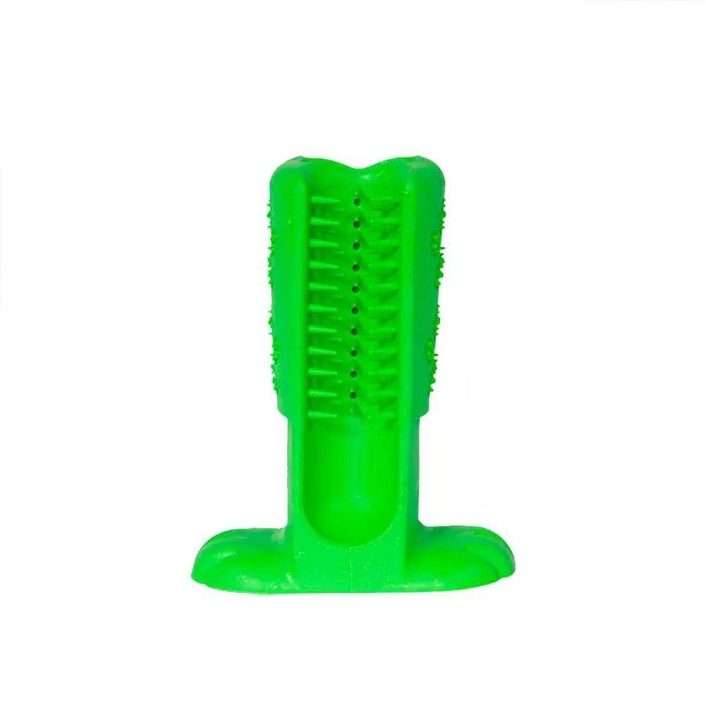 Escova Dentes Mordedor Canino Tartaro Medio Pet Cao - 1