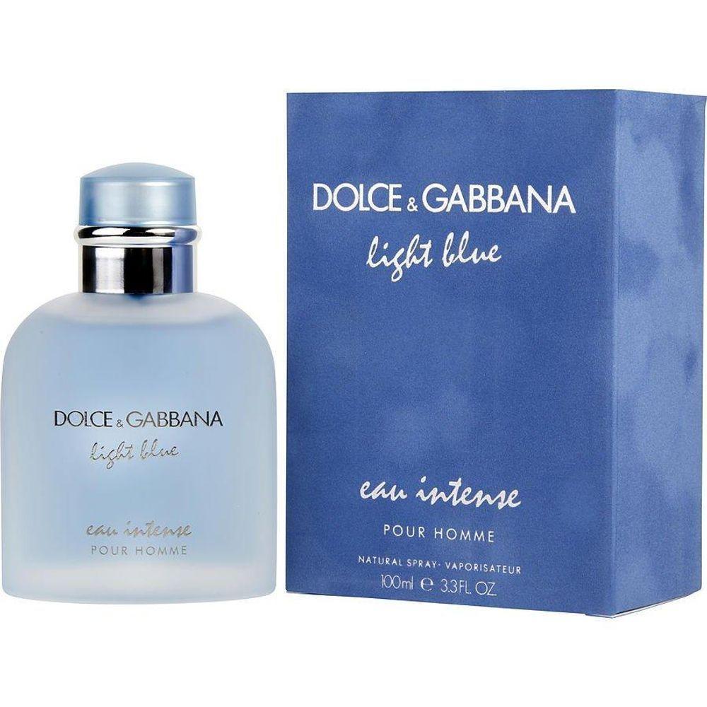 Perfume Masculino D & G Light Blue Eau Intense Dolce & Gabbana Eau De Parfum Spray 100 Ml - 1