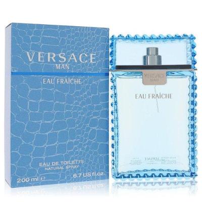 Perfume Masculino Man (Blue) Versace 200 Ml Fraiche Eau De Toilette