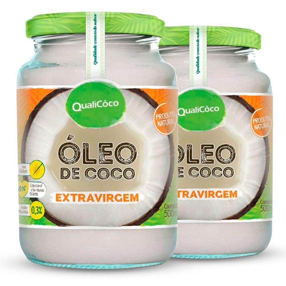Kit 2 Óleo De Coco Extra Virgem 500Ml Qualicôco - 1