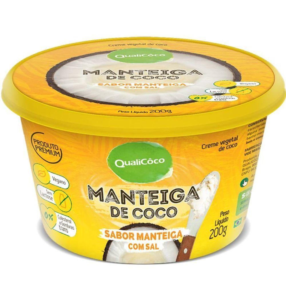 Manteiga De Coco Qualicoco 200g Natural Com Sal - 2