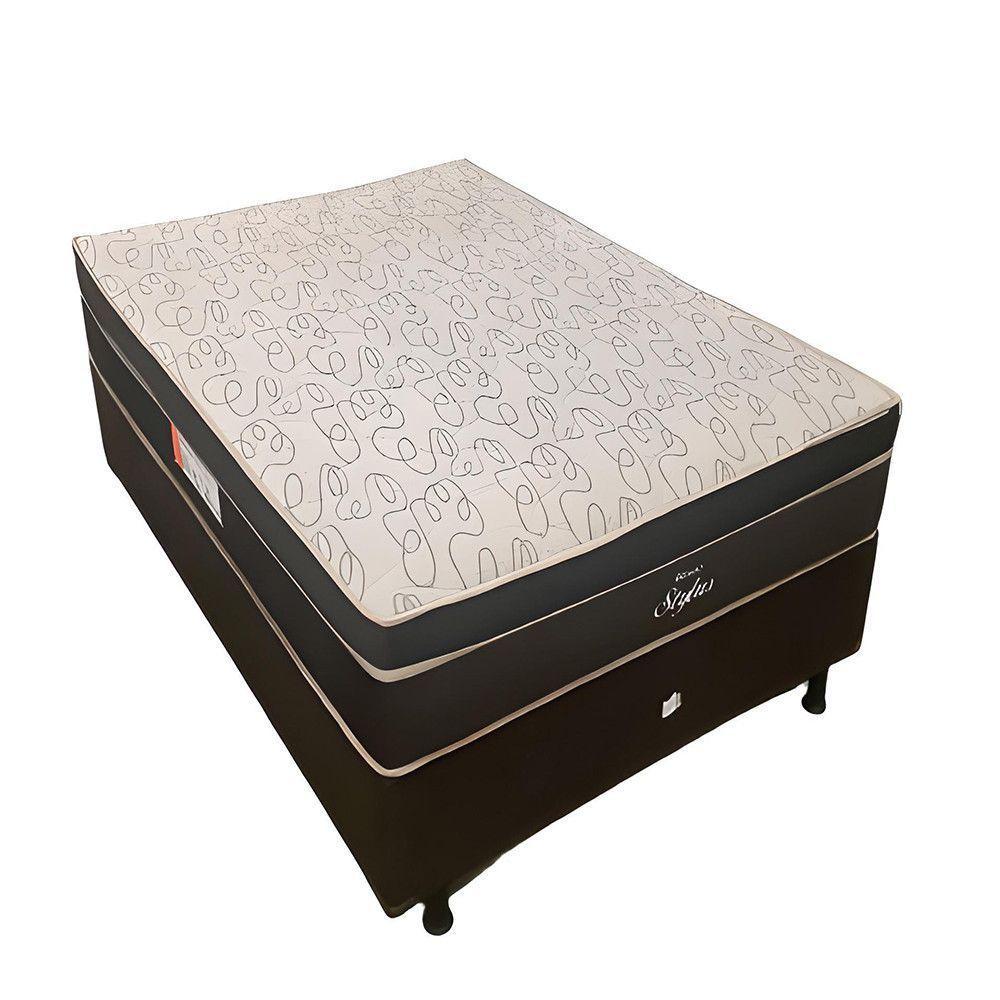 Conjunto Box Stylus Casal 138X188X60 Topázio Marrom - 1