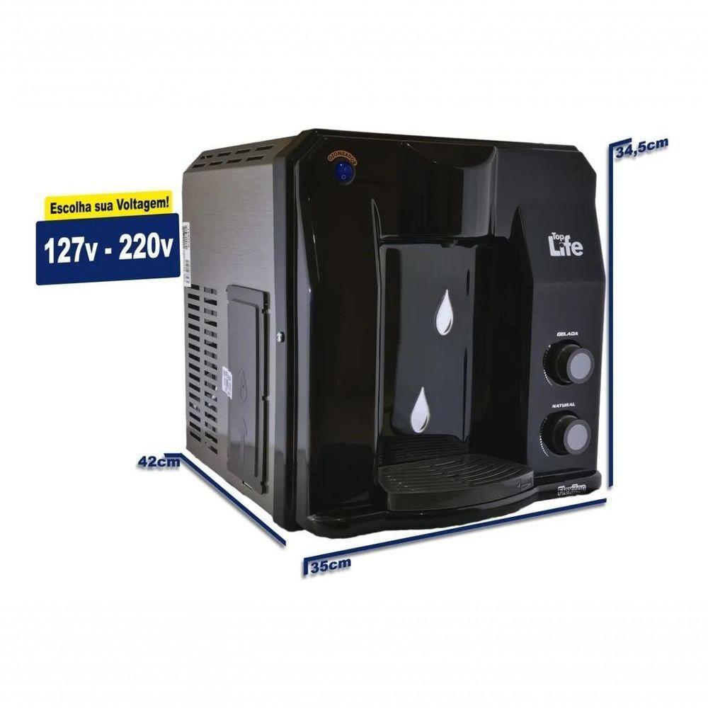 Filtro Purificador De Água Com Ozônio Gelada Preto 127V Flex Oxi - Top Life - 2