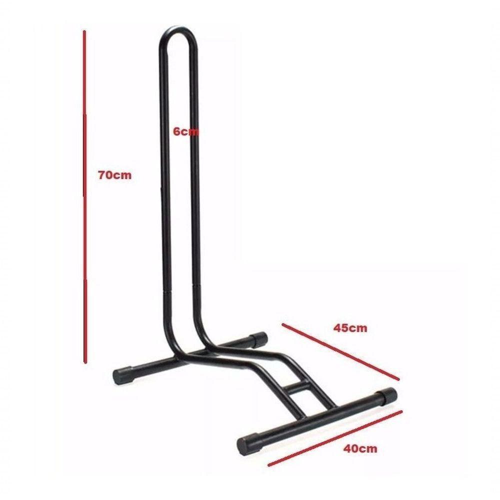 Suporte De Bicicleta P/chão - Modelo Aro 29 C/ Apoio - 4