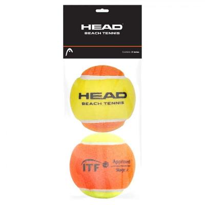 Bola De Beach Tennis Head Pack Com 02 Bolas