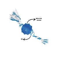 Brinquedo Pet Bola Maciça Com 2 Nós Sortidas - Furacão Pet - 3