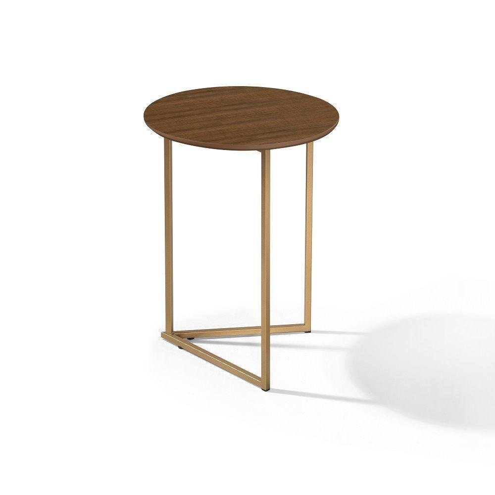 Conjunto De Mesa De Apoio Jade Sala Estar Pé De Aço Luxo - 5