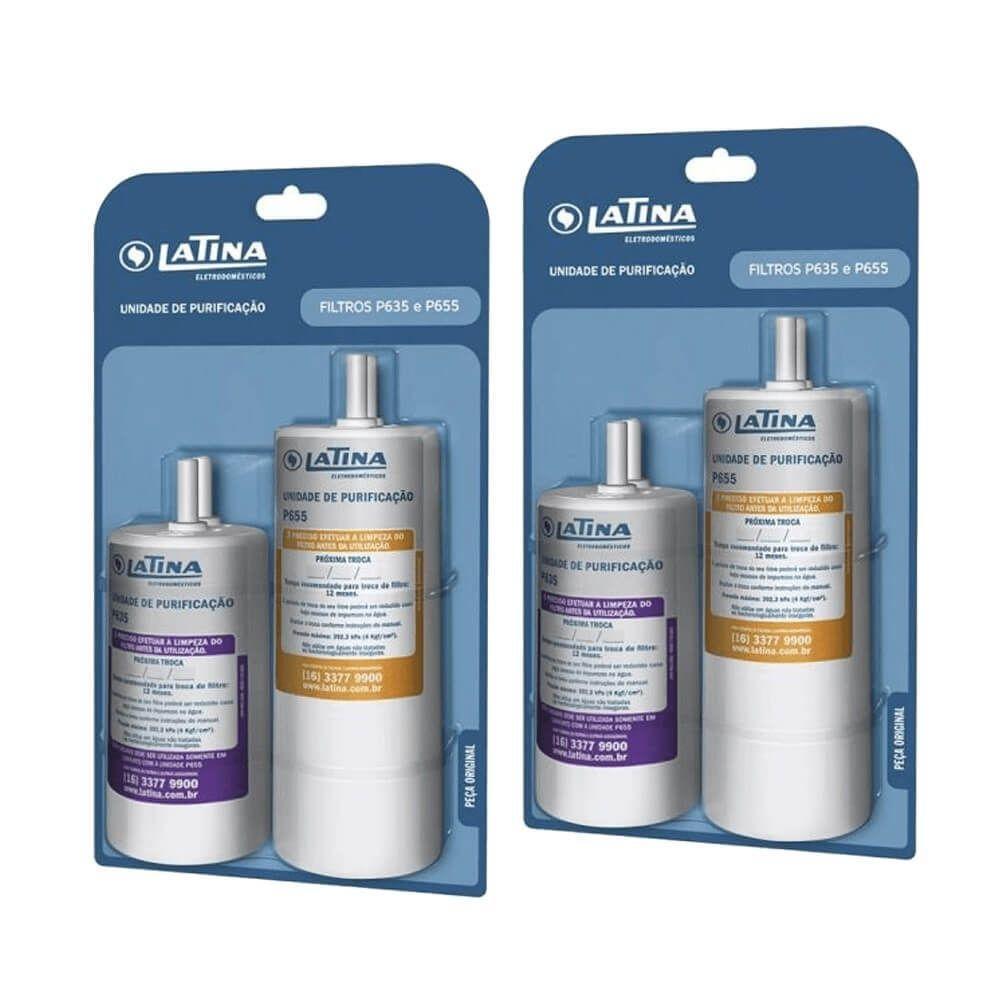 Kit 2 Unidades Refil Filtro P635 e P655 Original Latina - 1