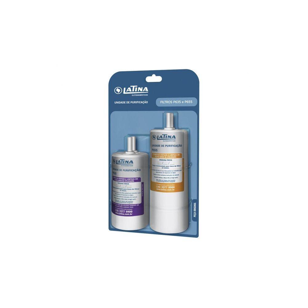 Kit 2 Unidades Refil Filtro P635 e P655 Original Latina - 4