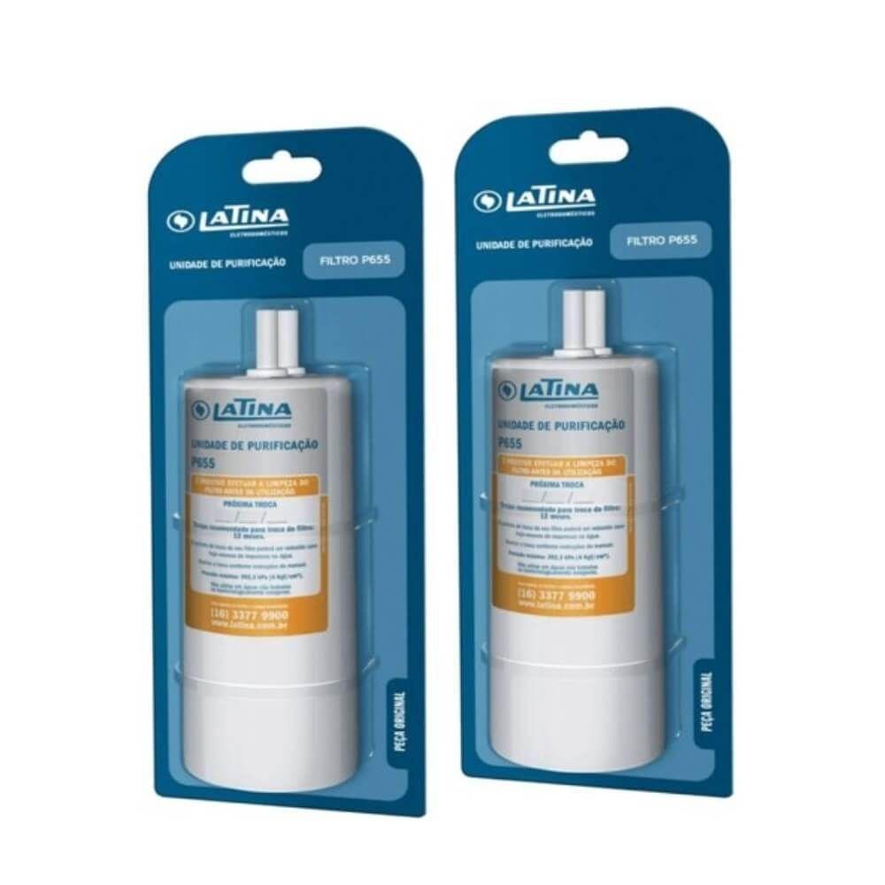 Kit 2 Unidades Refil Filtro P655 Original Latina - 1