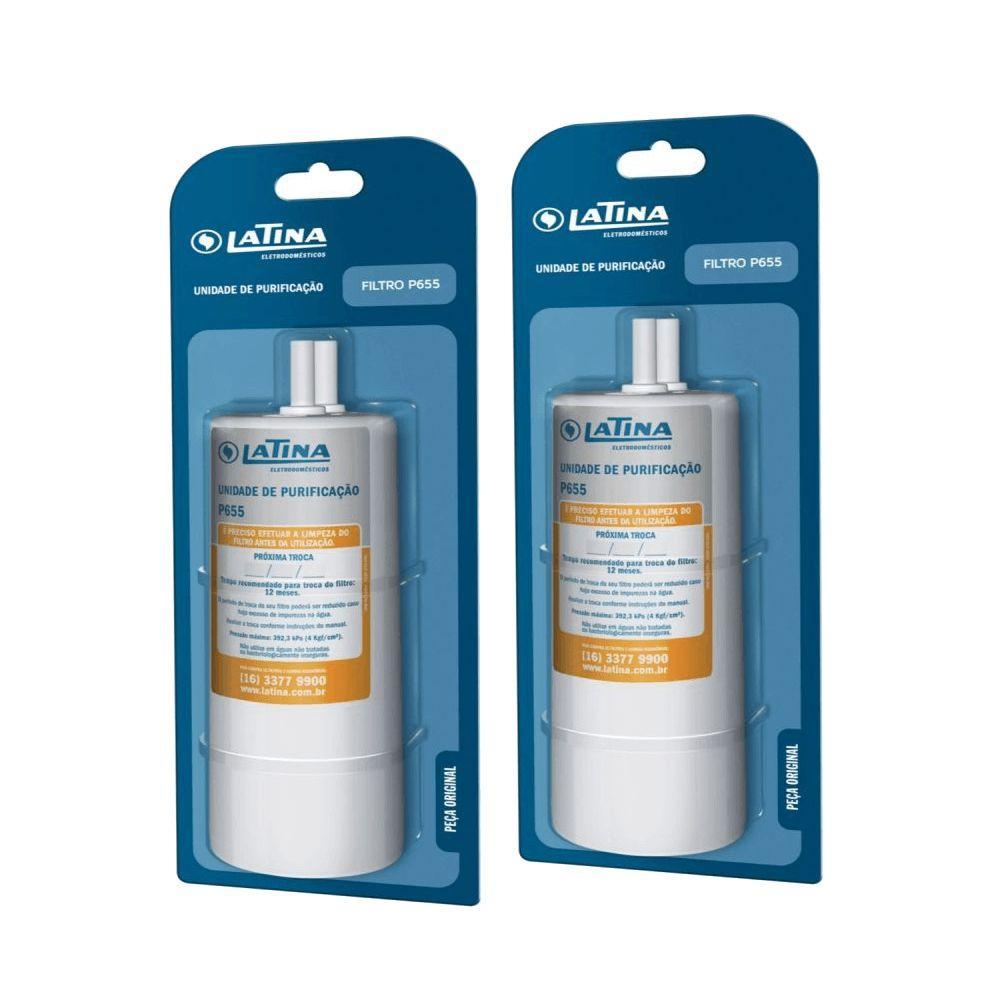 Kit 2 Unidades Refil Filtro P655 Original Latina - 2