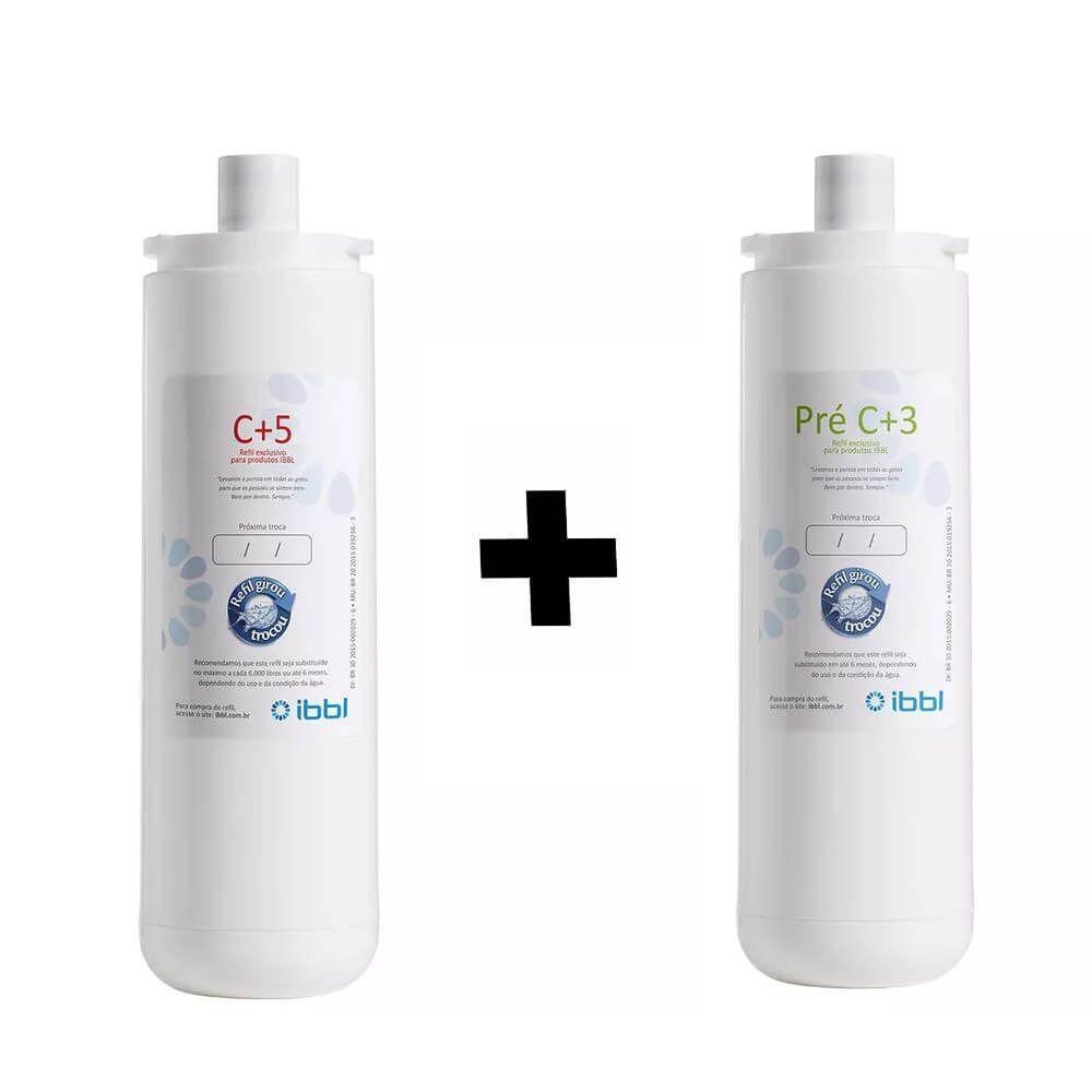 Kit Refil Filtro Ibbl C+5 + Refil Filtro C+3 Original Ibbl - 1