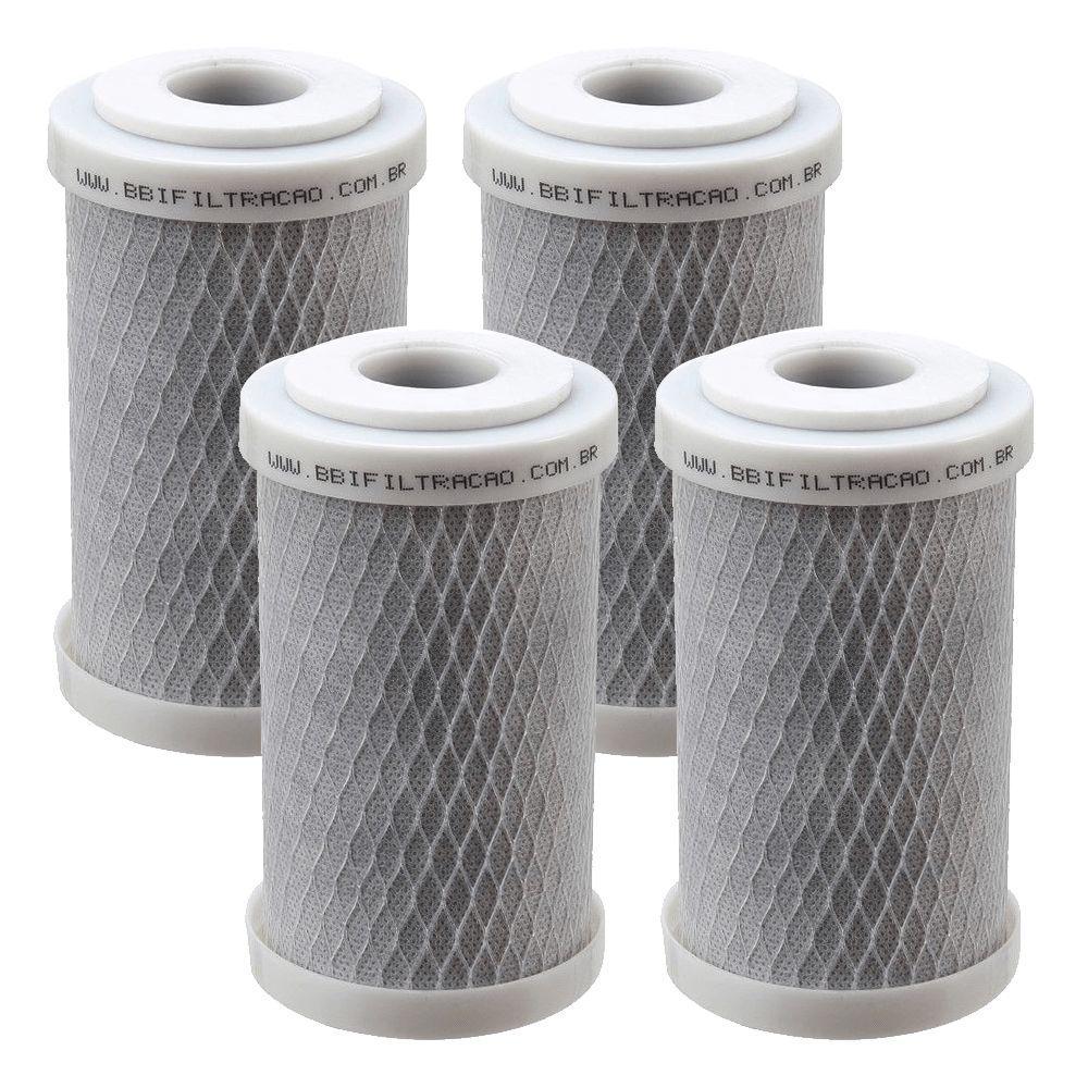 Kit 4 Unidades Refil Filtro Carbon Block BBI - 2
