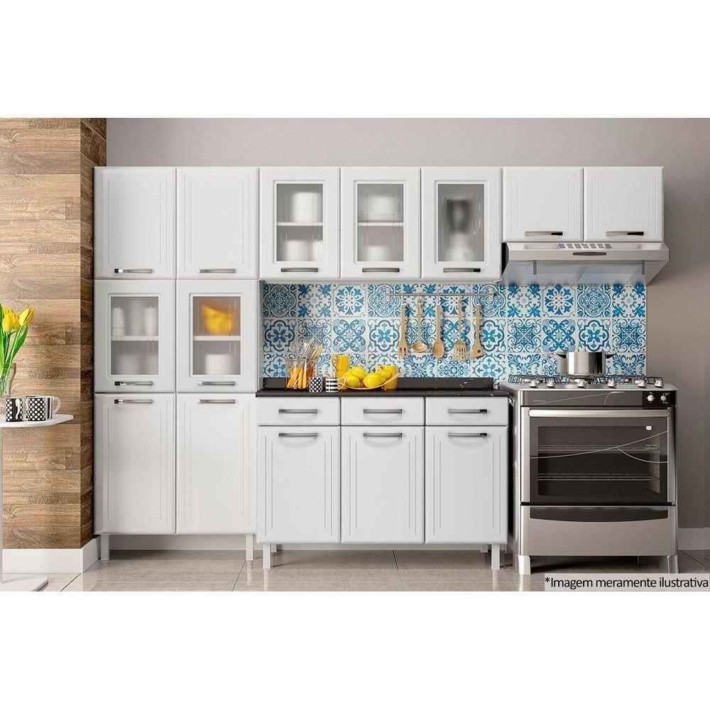 Armário Aéreo p/ Cozinha  Topázio c/ 2 Portas 70cm Branco - Telasul - 2