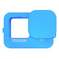 Capa de Silicone Azul + Cordão e Tampa GoPro 9/10/11 - Telesin - 1