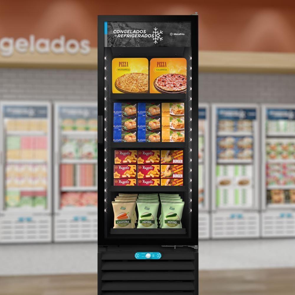 Freezer Conservador Vertical 220v Dupla Ação Porta De Vidro 490 Litros Vf55ah All Black 220v - 7