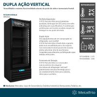 Freezer Conservador Vertical 220v Dupla Ação Porta De Vidro 490 Litros Vf55ah All Black 220v - 9
