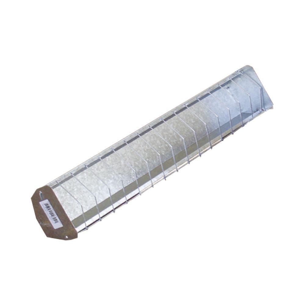 Kit Comedouro Para Aves Com 4 Peças Galvanizado 50 Cm - Cor: Branco - 2