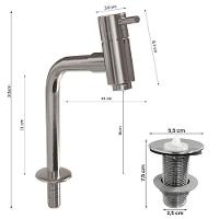 Cuba Pia Banheiro Suprema Com Torneira Dl05 E Valvula Abs Branco Branco - 2