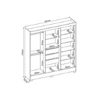 Guarda Roupa Casal 6 Portas e 3 Gavetas Prático Branco - Demóbile - 7