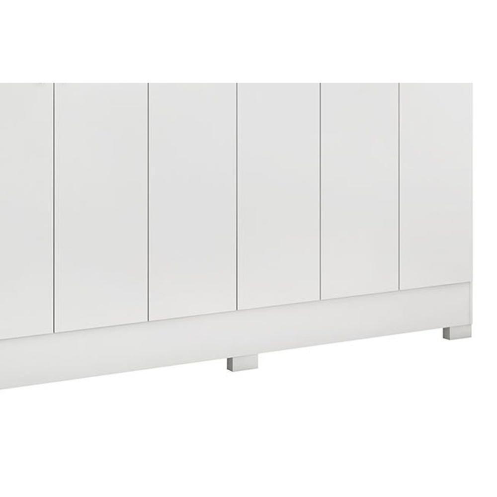 Guarda Roupa Casal 6 Portas e 3 Gavetas Prático Branco - Demóbile - 8
