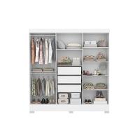 Guarda Roupa 6 Portas  e 3 Gavetas Prático Branco - Demóbile - 3