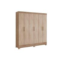 Guarda Roupa 6 Portas  e 3 Gavetas Prático Branco - Demóbile - 5