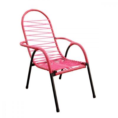 Cadeira De área Luxinho Infantil Rosa Braga Rosa