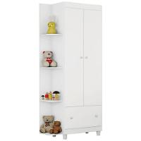 Guarda Roupa Quarto Infantil Gutti Com 2 Portas E 1 Gaveta Branco Branco - 4