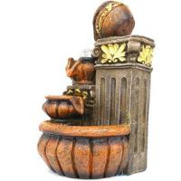 Fonte Água Decorativa Resina Cascata Iluminação Led Bivolt - 9