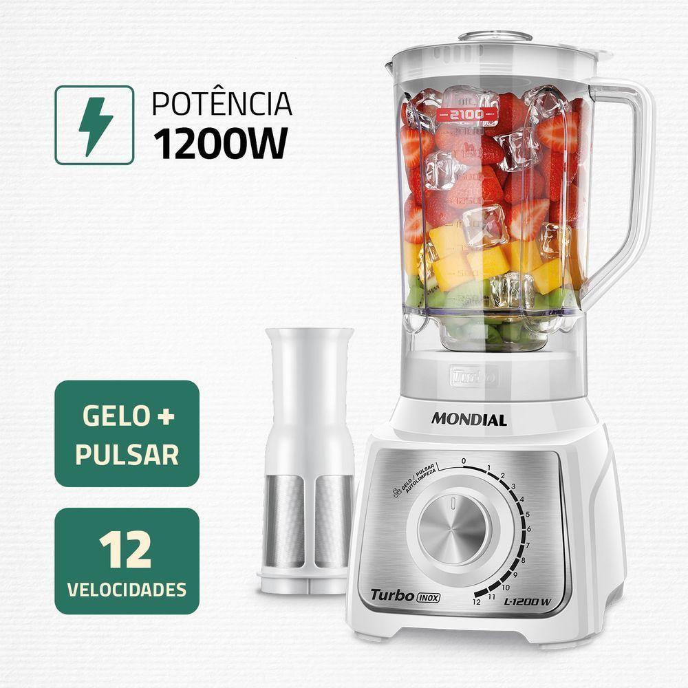 Liquidificador Mondial Turbo Black L-1200-wi Liquidificador L-1200-wi 220v/60hz - 2