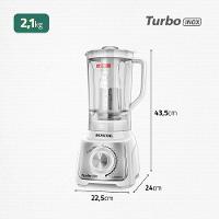 Liquidificador Mondial Turbo Black L-1200-wi Liquidificador L-1200-wi 220v/60hz - 5