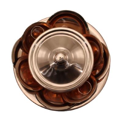 Ibá Adoração Cobre Prato Peças Artigos Religiosos 10 Peças G